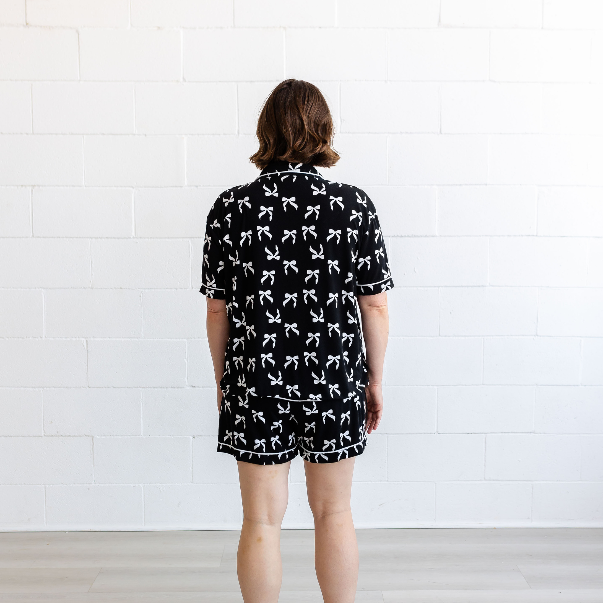 Short Pajama Set - Bows