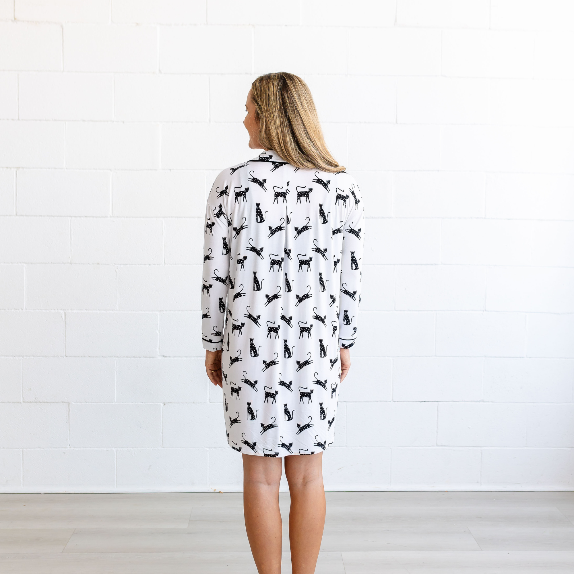 Postpartum Nightgown - Cheetah