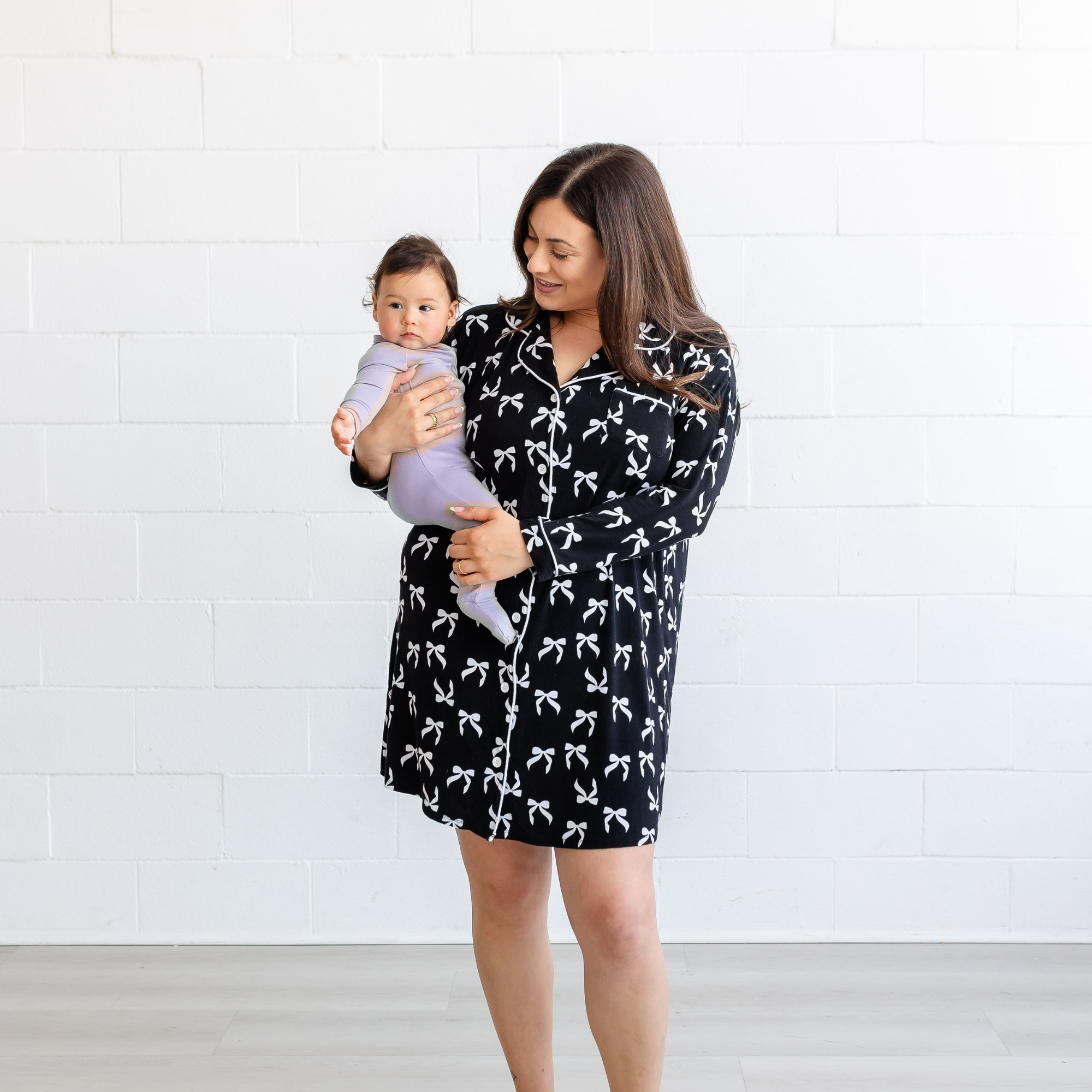 Postpartum Nightgown - Bows