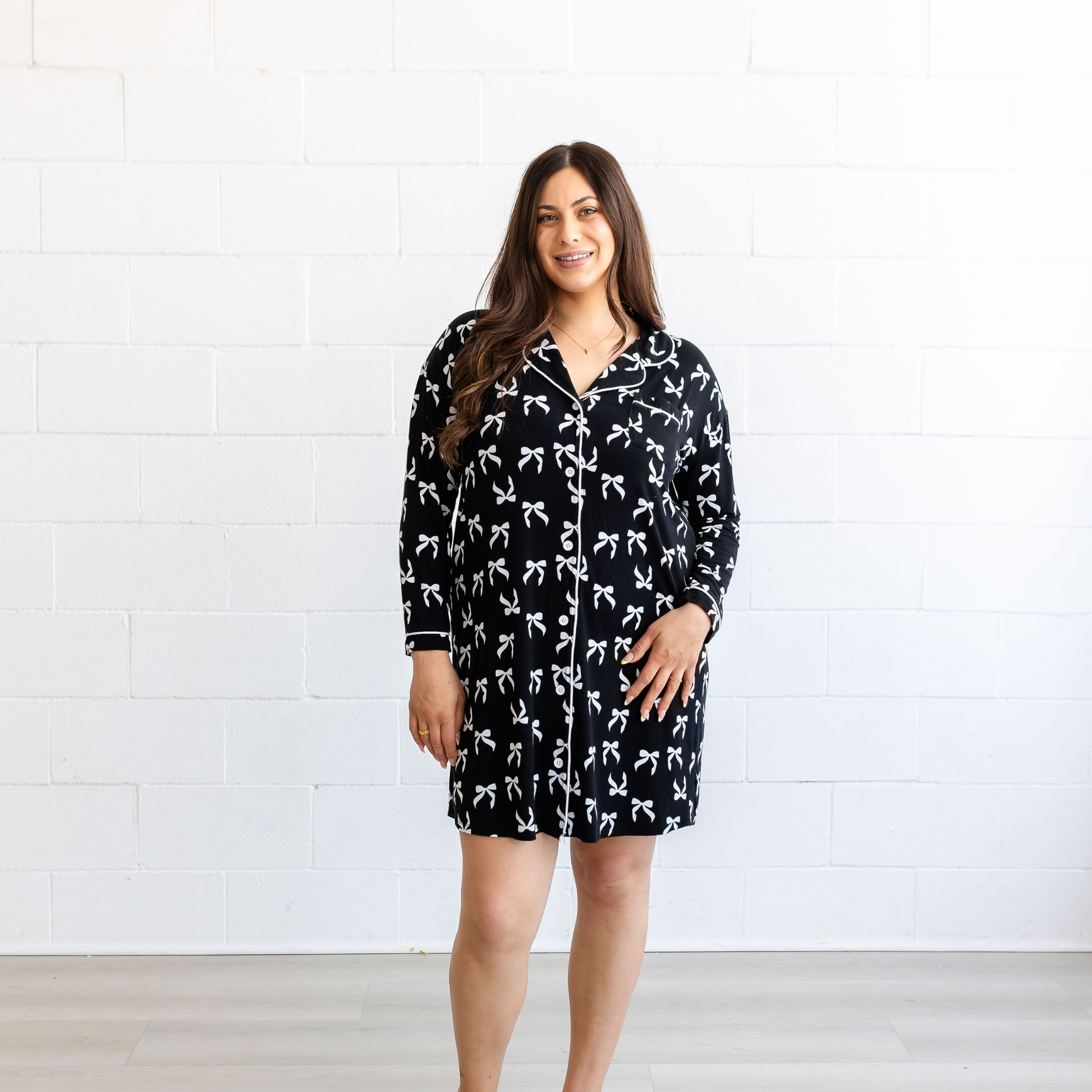 Postpartum Nightgown - Bows