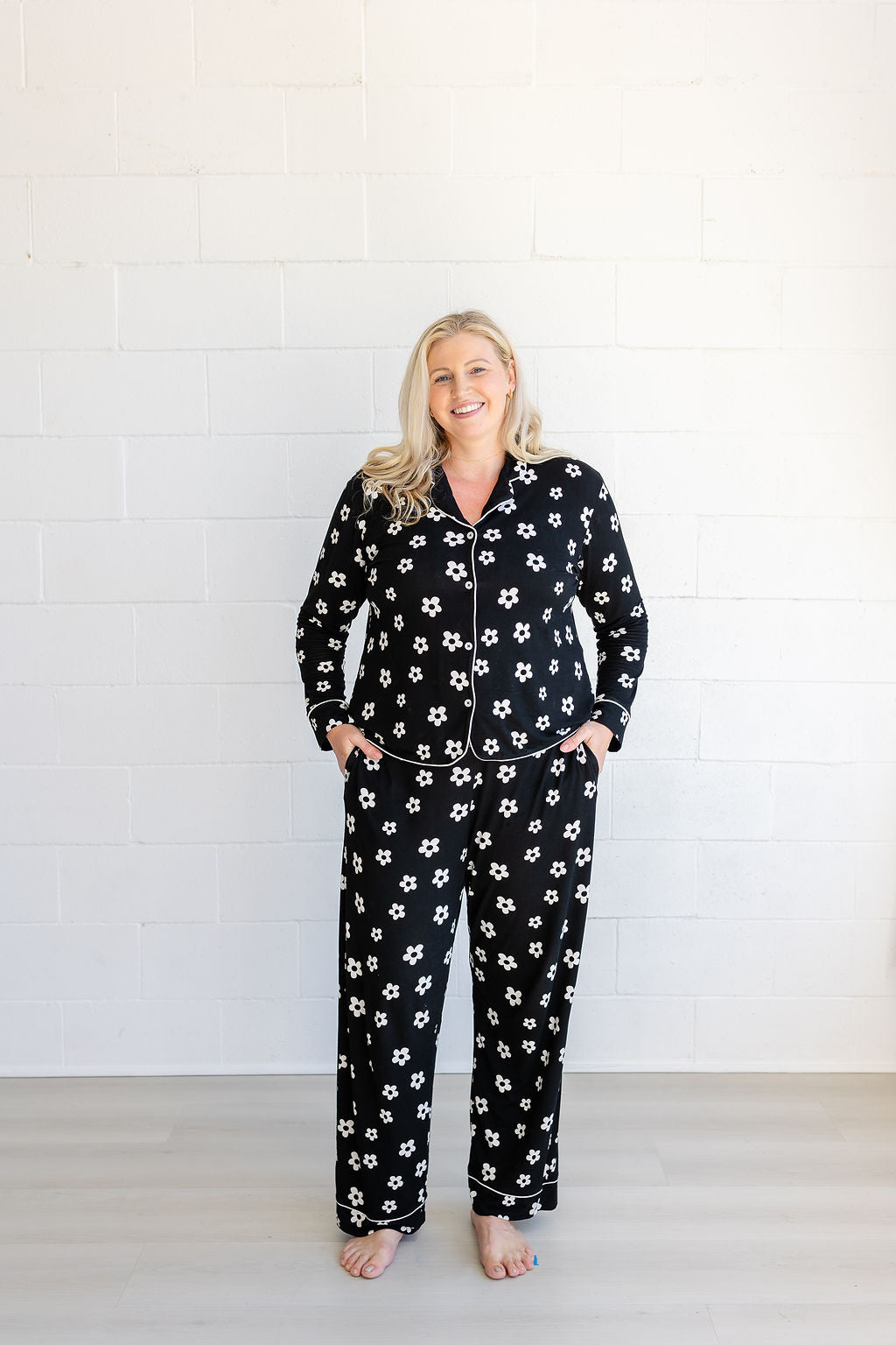 Long Pajama Set - Flower Power